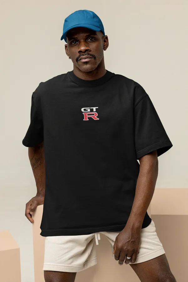 Black_Nissan_GTR_Nismo_Oversized_T-Shirt_Premium_French_Terry_Cotton_240_GSM_For_Unisex