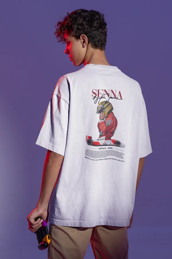 Ayrton_Senna_MP4/4_1988_Oversized_T-Shirt