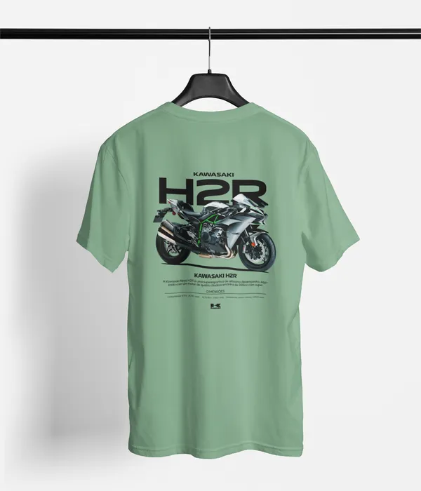 Mint_Green_Kawasaki_H2R_Supercharged_Regular_Fit_160_GSM_Cotton_Tee_For_Unisex