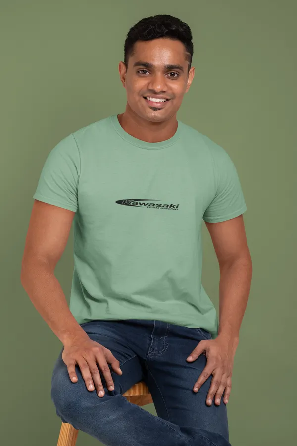 Mint_Green_Kawasaki_H2R_Supercharged_Regular_Fit_160_GSM_Cotton_Tee_For_Unisex
