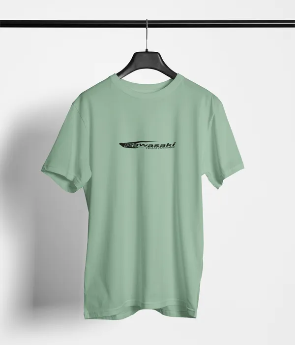 Mint_Green_Kawasaki_H2R_Supercharged_Regular_Fit_160_GSM_Cotton_Tee_For_Unisex