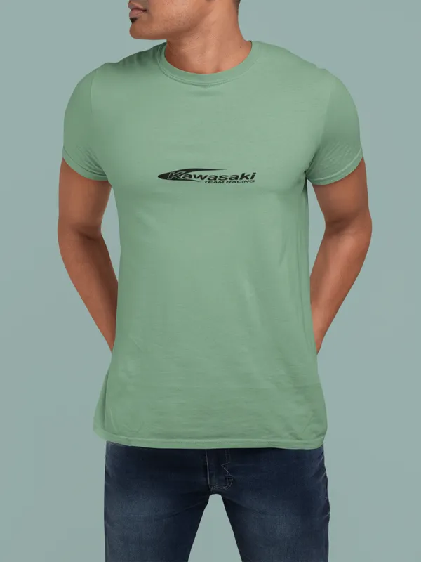 Mint_Green_Kawasaki_H2R_Supercharged_Regular_Fit_160_GSM_Cotton_Tee_For_Unisex
