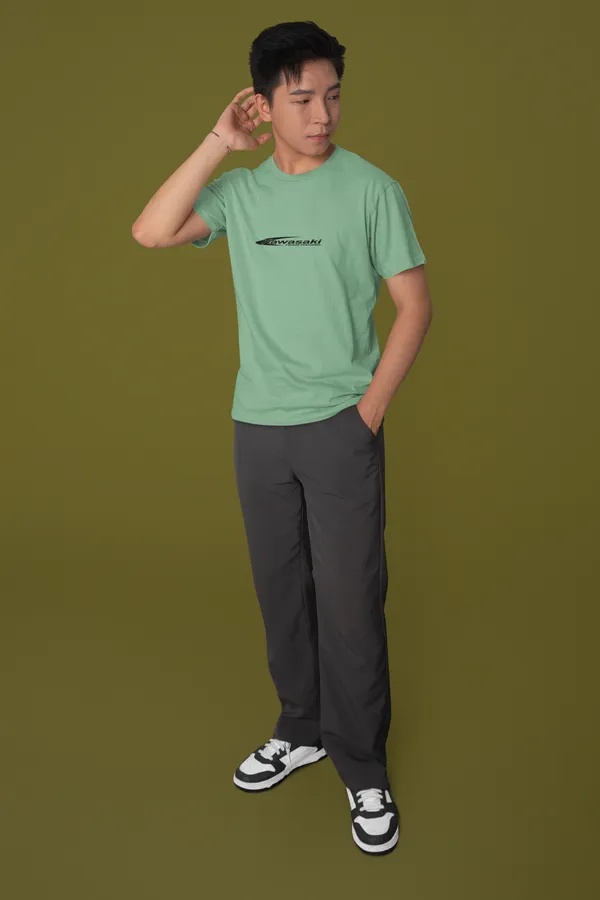 Mint_Green_Kawasaki_H2R_Supercharged_Regular_Fit_160_GSM_Cotton_Tee_For_Unisex