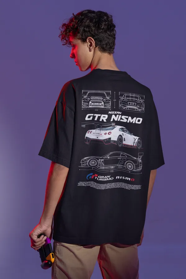 Black_Nissan_GTR_Nismo_Oversized_T-Shirt_Premium_French_Terry_Cotton_240_GSM_For_Unisex