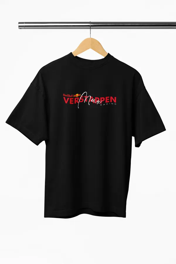 Max_Verstappen_4X_World_Champion_Oversized_Black_T-Shirt