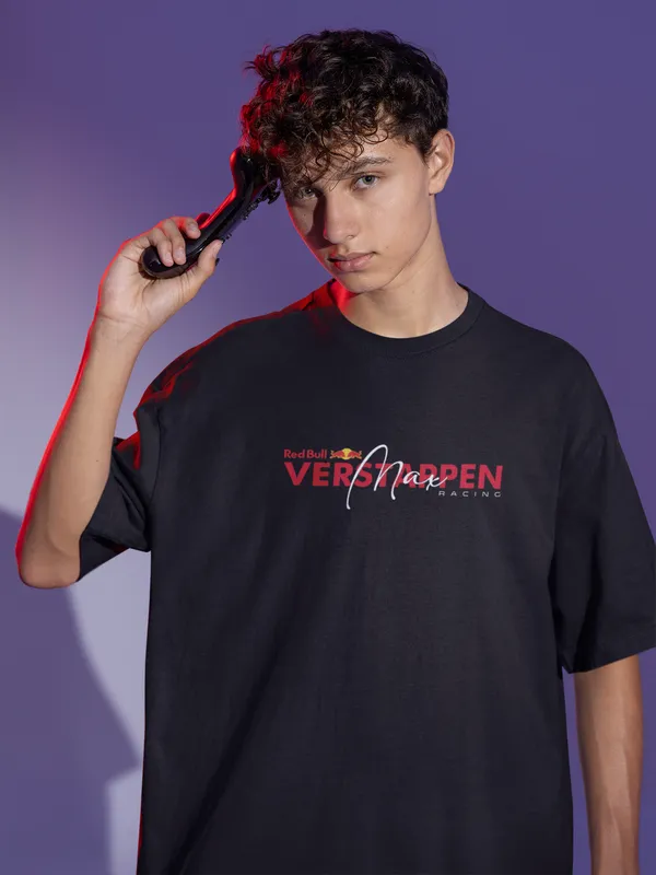 Max_Verstappen_4X_World_Champion_Oversized_Black_T-Shirt