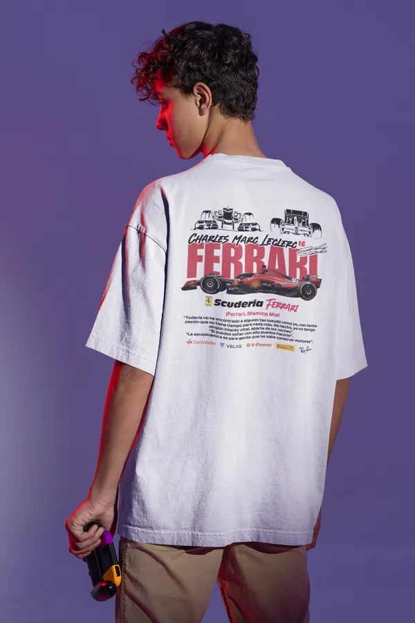 Scuderia_Ferrari_Retro_Oversized_T-Shirt_|_Charles_Leclerc_16_|_240_GSM_French_Terry