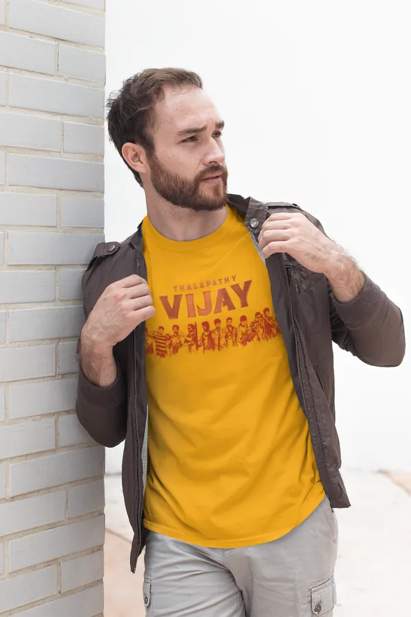Thalapathy_Vijay_Iconic_Collage_Printed_T-Shirt_–_Mustard_Yellow