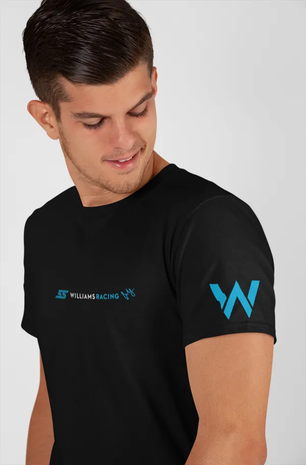 Williams_Racing_55_Minimal_Logo_T-Shirt_|_Premium_Motorsport_Tee_|_Black