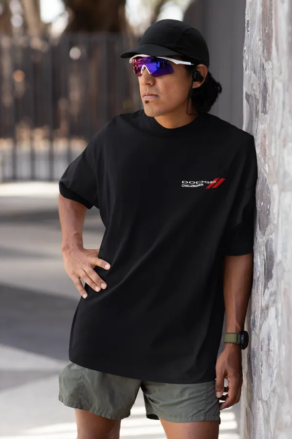 Black_Dodge_Challenger_Srt_Hellcat_Oversized_T-Shirt_Premium_French_Terry_Cotton_240_GSM_For_Unisex