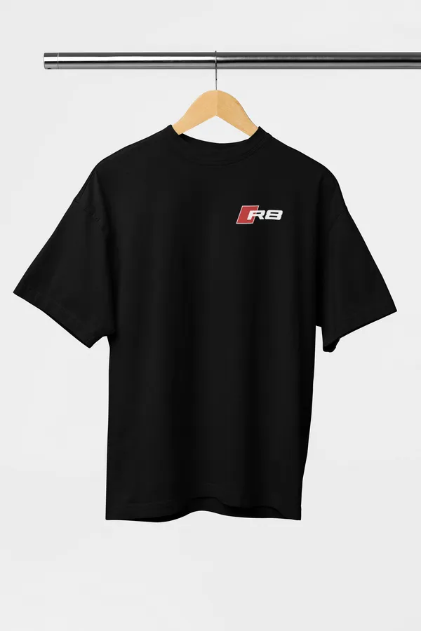 Black_Audi_R8_Performance_Oversized_T-Shirt_Premium_French_Terry_Cotton_240_GSM_For_Unisex