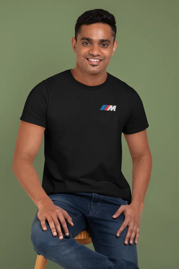 Black_Bmw_S1000Rr_Superbike_Icon_Regular_Fit_Cotton_160_GSM_T-Shirt_For_Unisex