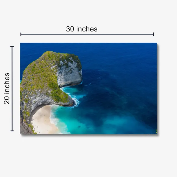 Nusa_Penida_Paradise_Wall_Art_20_X_30_Inches_Canvas_Print_Landscape_Nature_Photography_On_Wooden_Frame