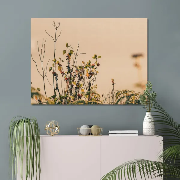 End_Of_The_Bloom_Wall_Art_20_X_30_Inches_Canvas_Print_Landscape_Nature_Photography_On_Wooden_Frame