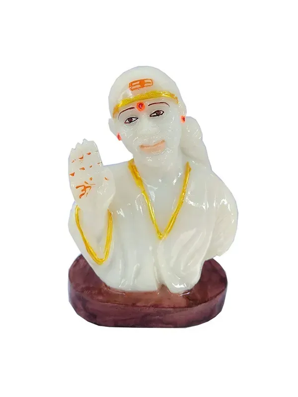 Gifts_Shirdi_Baba_Marble_Dust_Idol_Murti_For_Car_Dashboard_White_2_Inch