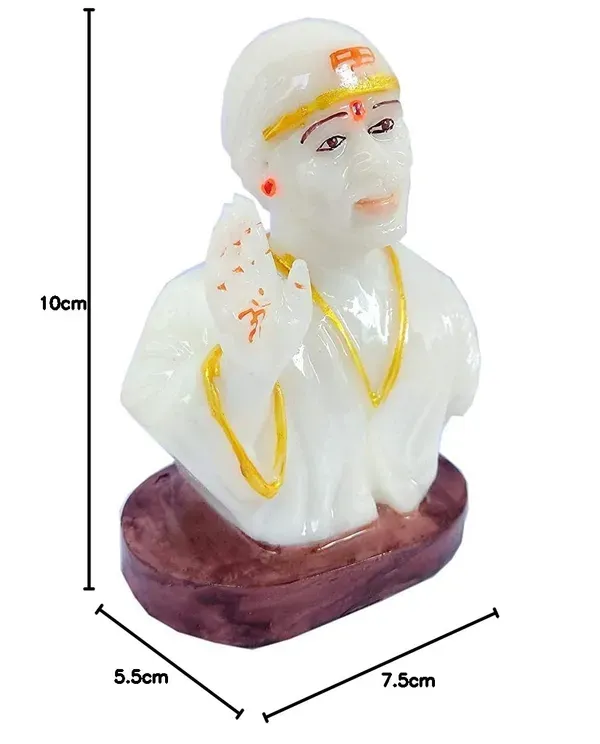 Gifts_Shirdi_Baba_Marble_Dust_Idol_Murti_For_Car_Dashboard_White_2_Inch