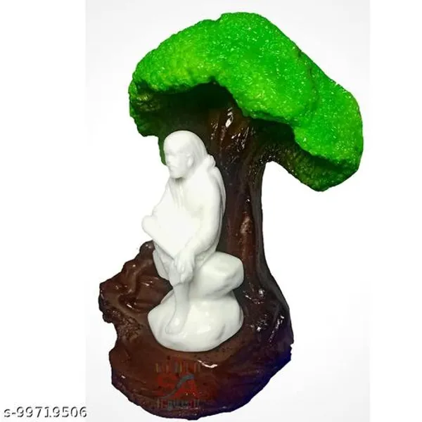 S_A_Gifts_Sai_Amrut_Sai_Baba_Marble_Dust_Murti_Idol_Statue_With_Neem_Tree_Home_Decor_Gift_Office_Gift7inch