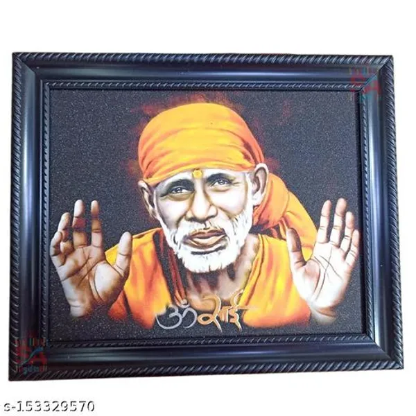 Sai_Amrut_Gifts_Shirdi_Baba_Wall_Hanging_Matte_Finish_Wooden_Photo_Frame_For_Home_Decor_8_X_10_Inch