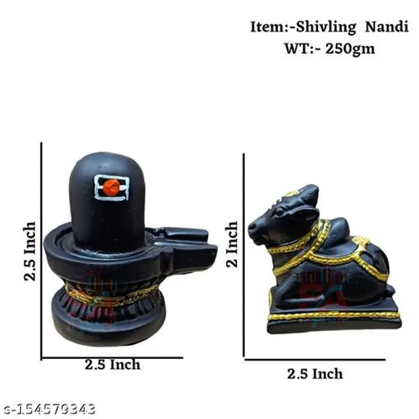 S_A_Gifts_Sai_Amrut_Black_Marble_Dust_Shivling_2_5_Inch_And_Nandi_2_Inch_Handcrafted_Hand_Painted_Tilak_Idol_For_Puja_Home_Office_Temple_Car_Dashboard