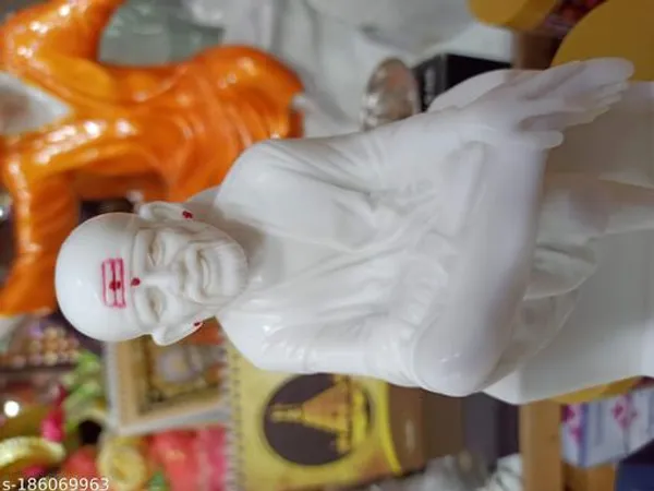 S_A_Gifts_Marble_Smiley_Face_Sirdi_Sainath_Baba_Idol_For_Pooja_Room_And_Home_Decor_7_5_Inch_Idols_Figurines