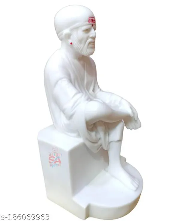 S_A_Gifts_Marble_Smiley_Face_Sirdi_Sainath_Baba_Idol_For_Pooja_Room_And_Home_Decor_7_5_Inch_Idols_Figurines