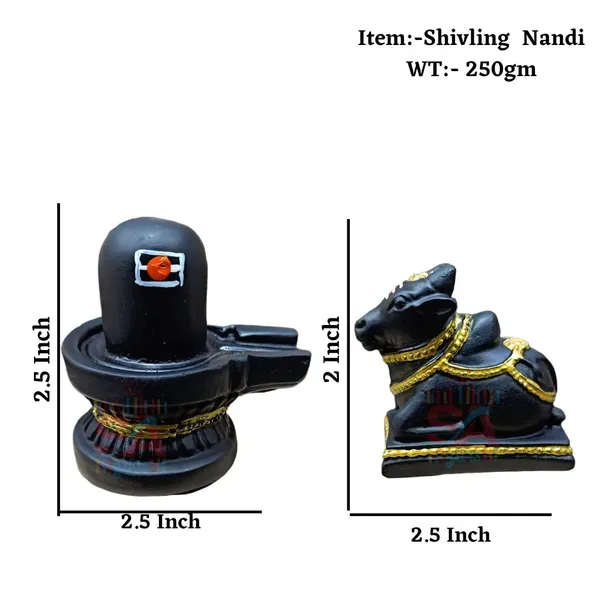 Sai_Amrut_Black_Marble_Dust_Shivling_2_5_Inch_And_Nandi_2_Inch_Handcrafted