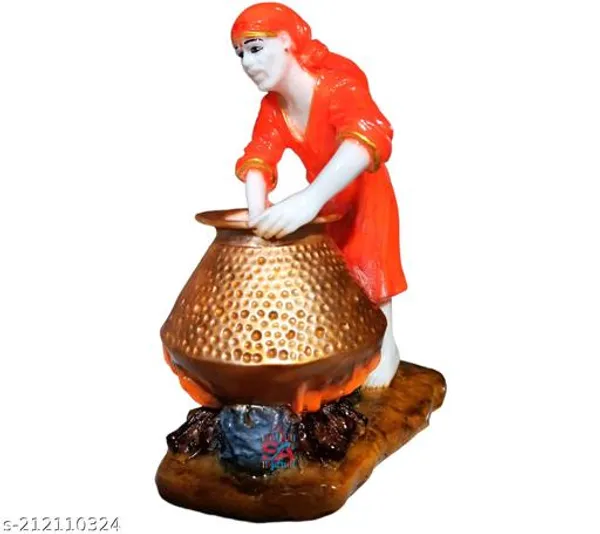 Sai_Amrut_Polyresin_Shirdi_Sai_Baba_Handi_Cooking_Idol_8_Inch