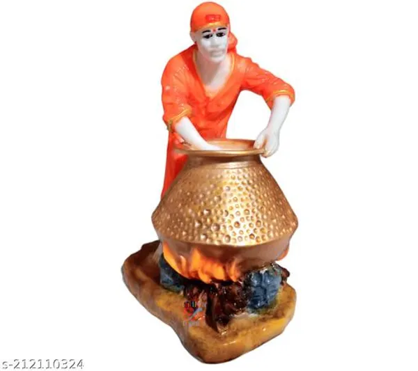 Sai_Amrut_Polyresin_Shirdi_Sai_Baba_Handi_Cooking_Idol_8_Inch