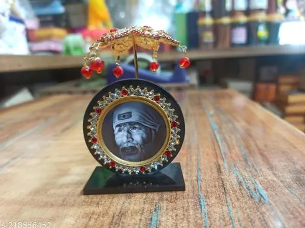 Sai_Amrut_Sai_Baba_Acrylic_Stone_Chatri_For_Car_Dashboard