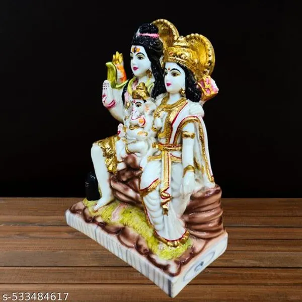 Marble_Lord_Shiva_Parvati_Kartikeya_And_Ganesha_Murti_Shiv_Family_Parivar_Idol_Statue_For_Home_Decor_Mandir_Temple_Gift_Showpiece_Finish_Murti_For_Pooja_Room_Multicolor_4_Inch