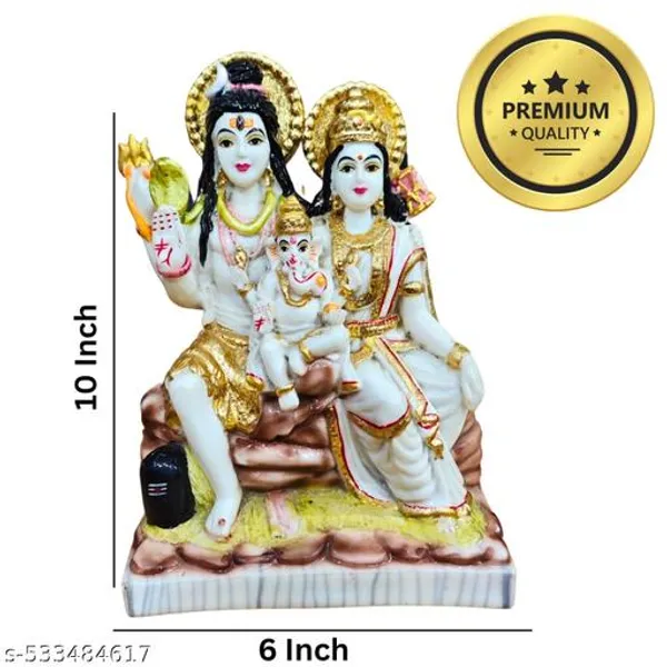 Marble_Lord_Shiva_Parvati_Kartikeya_And_Ganesha_Murti_Shiv_Family_Parivar_Idol_Statue_For_Home_Decor_Mandir_Temple_Gift_Showpiece_Finish_Murti_For_Pooja_Room_Multicolor_4_Inch