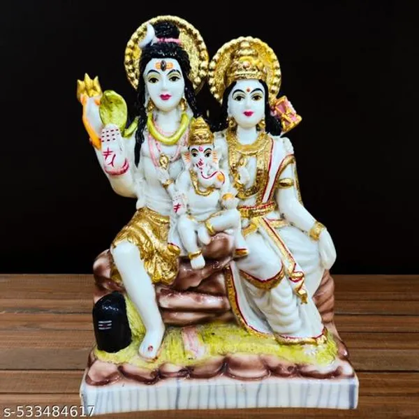 Marble_Lord_Shiva_Parvati_Kartikeya_And_Ganesha_Murti_Shiv_Family_Parivar_Idol_Statue_For_Home_Decor_Mandir_Temple_Gift_Showpiece_Finish_Murti_For_Pooja_Room_Multicolor_4_Inch
