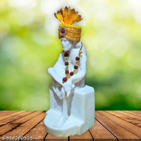 Sai_Amrut_Gifts_Sai_Baba_Marble_Murti_With_Pagdi_Free_Mala_Divine_Spiritual_Idol_For_Home_Temple_Gifting