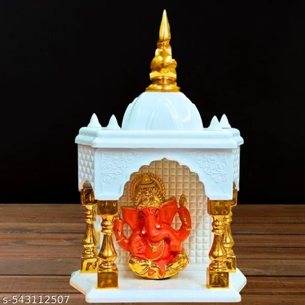 Sai_Amrut_Car_Dashboard_Ganesh_Idol_In_Mini_Temple_Lord_Ganesha_Murti_For_Home_Mandir_Decor_Small_Vinayaka_Statue_With_White_Golden_Mandap
