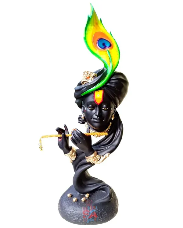 Radium_Marble_Dust_Beautiful_Krishna_With_Flute_Use_In_Pooja_Room_Or_Home