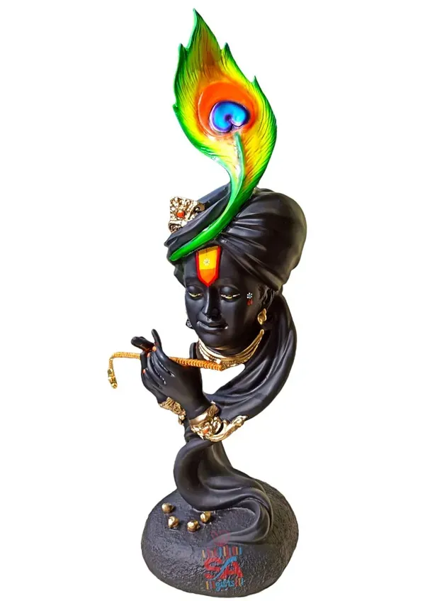 Radium_Marble_Dust_Beautiful_Krishna_With_Flute_Use_In_Pooja_Room_Or_Home