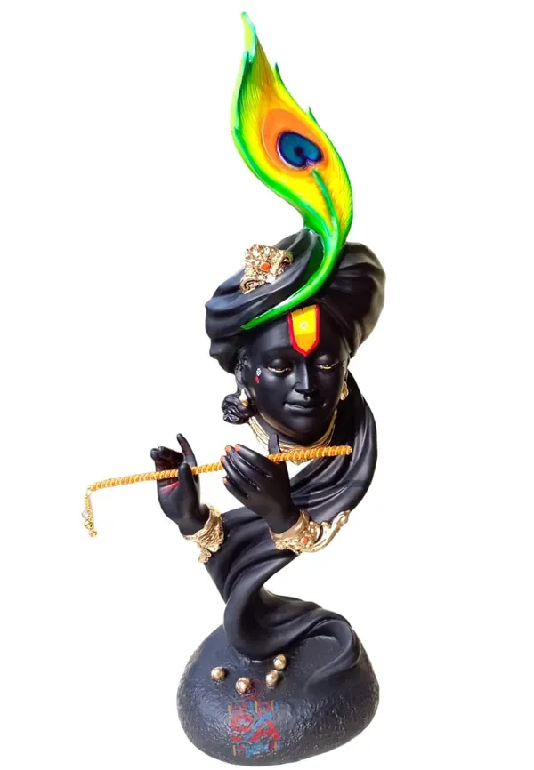 Radium_Marble_Dust_Beautiful_Krishna_With_Flute_Use_In_Pooja_Room_Or_Home