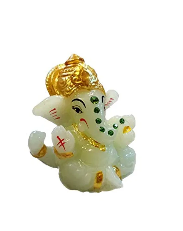 S_A_Gifts_Lord_Ganesha_Ganesh_Ganpati_Car_Dashboard_Idol_Hindu_Figurine_Showpiece_(3_Inches,_Radium_Green)