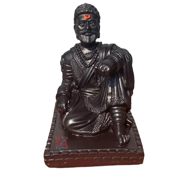 Stone_Chhatrapati_aji_The_Legend_of_Maharashtra_Statue_Black,_1_Piece