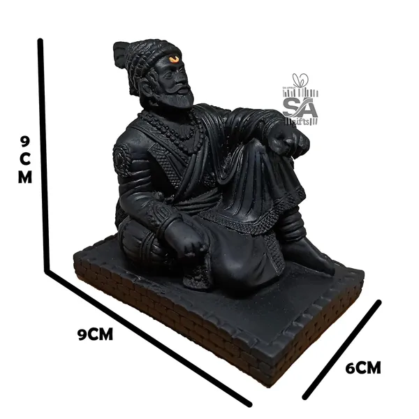 Stone_Chhatrapati_aji_The_Legend_of_Maharashtra_Statue_Black,_1_Piece