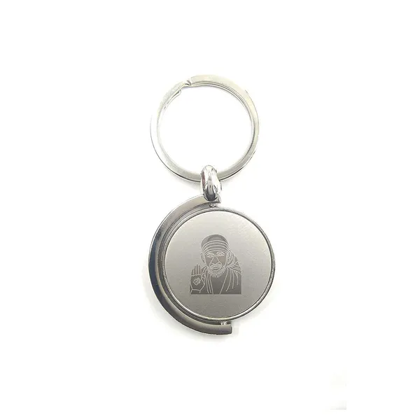 Gifts_Stainless_Steel_Sai_Baba_Key_Chains_for_Car,_Home_and_Bike_(Circular_Shape)