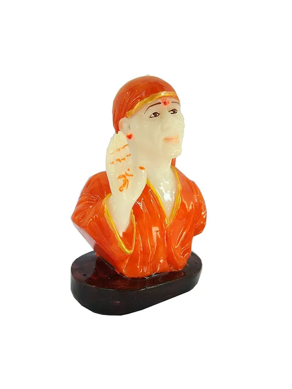 Gifts_Shirdi_Sai_Baba_Marble_Dust_Idol_Murti_for_Car_ashboard_(Orange,_2_INCH)