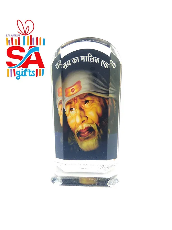 S_A_Gifts_Sai_Amrut_Sai_Baba_Acrylic_Car_Dashboard_Idol_Cum_Desk_Stand-_3.5_inches