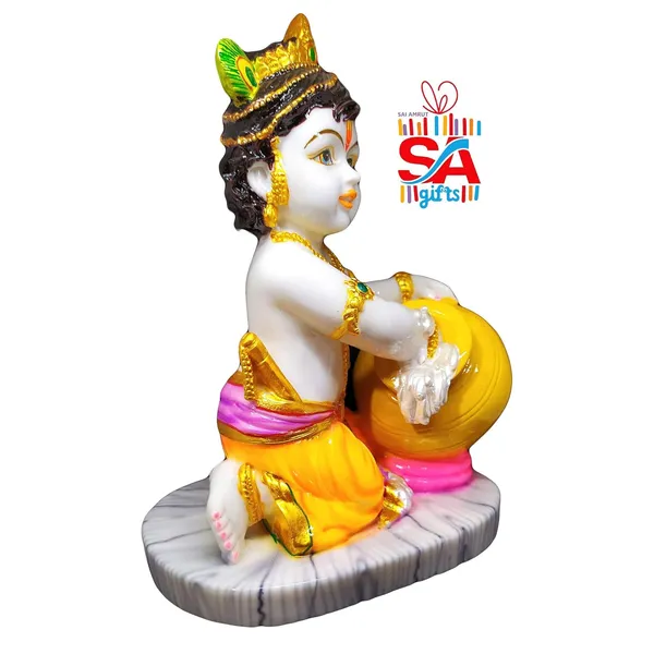 S_A_Gifts_Sai_Amrut_Lord_Krishna_Makhan_Chor_Idol_Decorative_Statue_(Material_:_Italian_MARBLE)