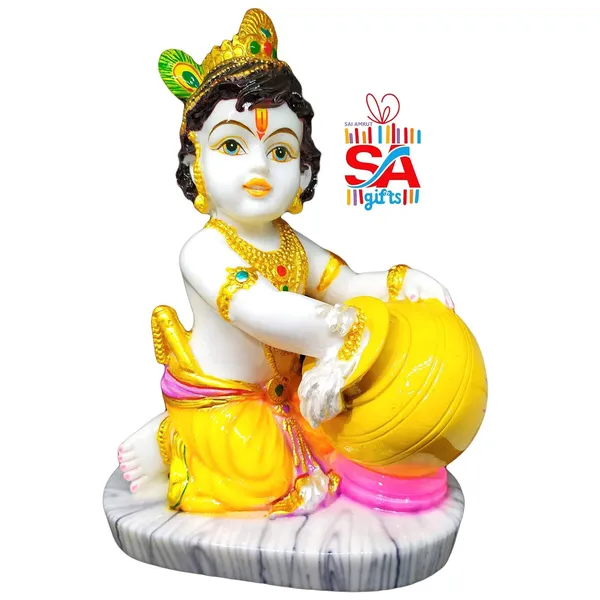 S_A_Gifts_Sai_Amrut_Lord_Krishna_Makhan_Chor_Idol_Decorative_Statue_(Material_:_Italian_MARBLE)