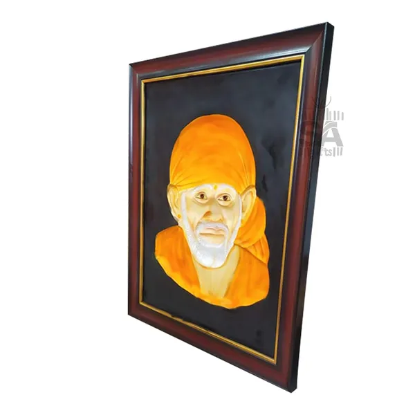 Sai_Amrut_S_A_Gifts_Sai_Baba_3D_Photo_Frame_for_Home_Decor_&_Gift_(Yellow,_16_x_20_Inch)