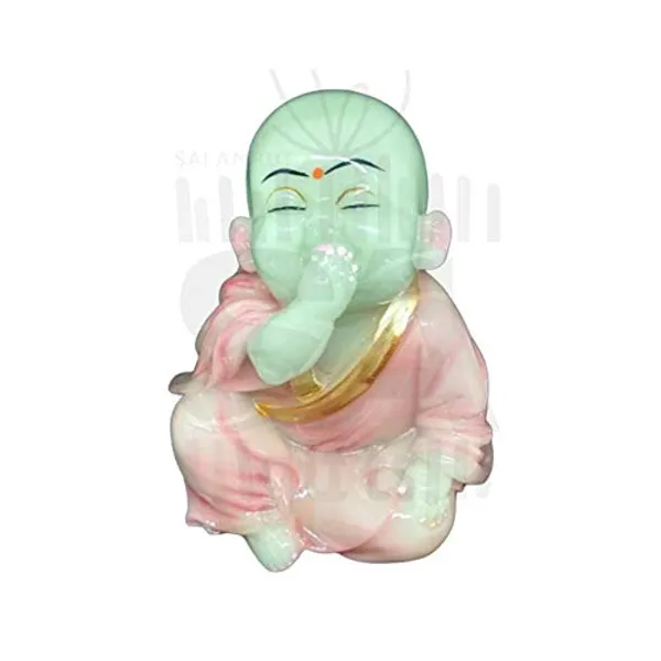Re-sine_Radium_Little_Buddha_Monk_Sculpture,_15_CM,_Pink,_3_Piece