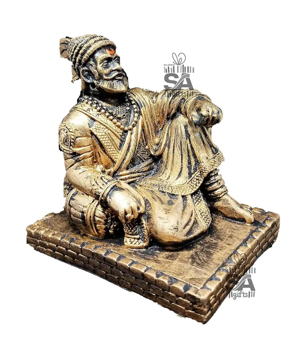 Plastic_Chhatrapati_aji_The_Legend_of_Maharashtra_Statue,_GOLD_MATTE_COLOUR,_Standard,_4_Inch