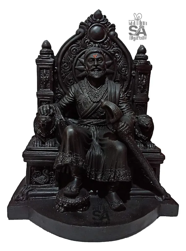 S_A_Gifts_Sai_Amrut_Chhatrapati_Shivaji_Maharaj_The_Legend_of_Maharashtra_Statue_(1_feet,_Black)