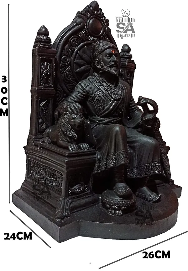 S_A_Gifts_Sai_Amrut_Chhatrapati_Shivaji_Maharaj_The_Legend_of_Maharashtra_Statue_(1_feet,_Black)